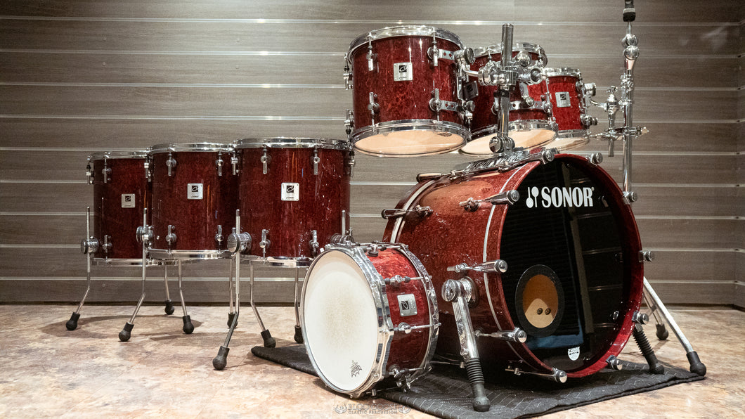 SONOR Designer Maple Light 8-Piece Shell Pack - Stain Red
