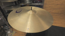 Load and play video in Gallery viewer, Crescent Hammertone 22&quot; Ride Cymbal w/ 3 Rivets (signed by Jeff Hamilton) - 2547 Grams

