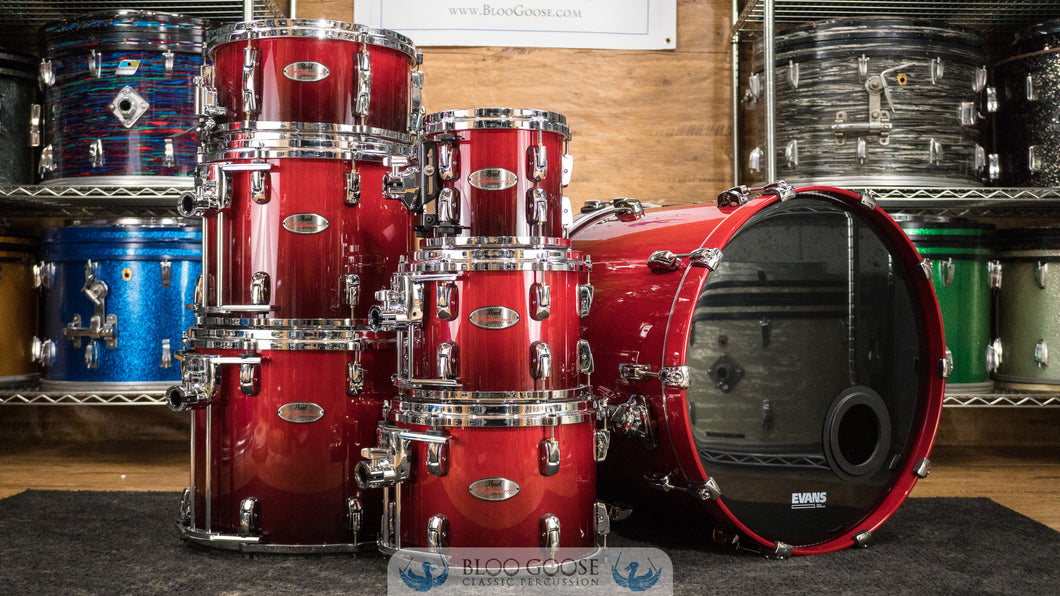 *SOLD* Pearl Reference Series 7-Piece Shell Pack w/ Matching Snare - Scarlet Fade