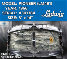 Load image into Gallery viewer, SOLD *BEAUTY* 1966 Ludwig Pioneer (LM491) | Sky Blue Pearl
