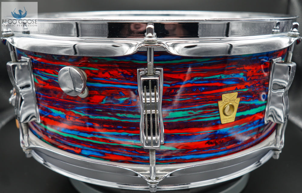 *SOLD* *GRAIL* VINTAGE 1969 PSYCHEDELIC RED JAZZ FESTIVAL SNARE DRUM