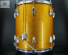 Load image into Gallery viewer, SOLD *GORGEOUS &amp; 100% ORIGINAL* Vintage 1967 Ludwig 16&quot; Floor Tom - GOLD SPARKLE
