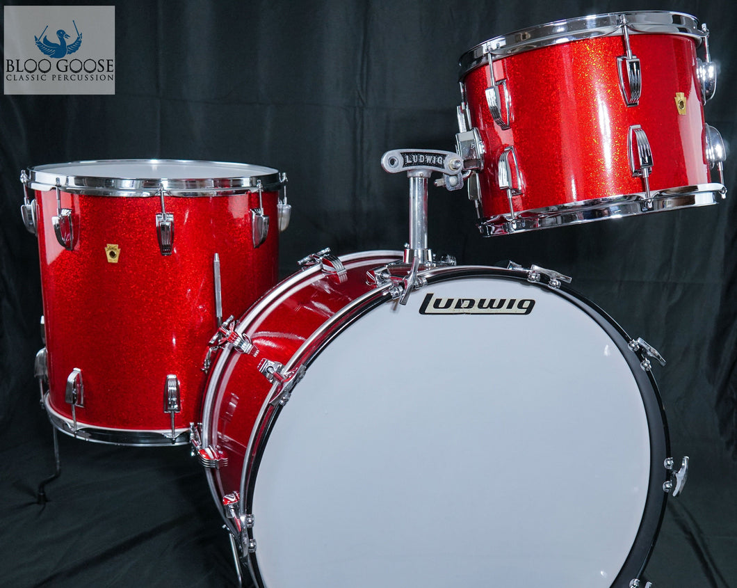 *SOLD* 1969 Ludwig Super Classic Drum Kit | Red Sparkle