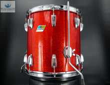 Load image into Gallery viewer, SOLD *GORGEOUS &amp; RARE* Vintage 1969 Ludwig 14&quot;x14&quot; Floor Tom - Red Sparkle
