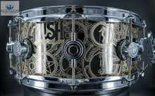Load image into Gallery viewer, John Aldridge Engraved RUSH DW Brass Snare Drum
