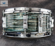 Load image into Gallery viewer, *SOLD* Vintage Ludwig 1968 Jazz Festival Snare Drum - Oyster Blue Pearl
