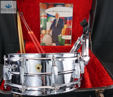 Load image into Gallery viewer, *SOLD* Vintage Ludwig Supraphonic - Chrome Over Brass! Ludwig Case, Stand, Book, Sticks
